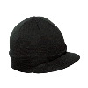 Otto Cap Acrylic Knit Short Visor Beanie Black