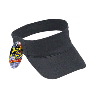 Otto Cap Otto Flex Brushed Cotton Twill Sun Visors Black