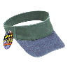 Otto Cap Otto Flex Washed Pigment Dyed Cotton Twill Two Tone Color Sun Visors Navy/Dark Green