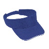 Otto Cap Brushed Bull Denim Sandwich Visor Sun Visors Royal/Royal/White