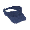 Otto Cap Brushed Bull Denim Sandwich Visor Sun Visors Navy/Navy/White
