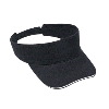 Otto Cap Brushed Bull Denim Sandwich Visor Sun Visors Black/Black/White