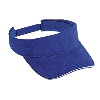 Otto Cap Superior Brushed Cotton Twill Sandwich Visor Sun Visors Royal/Royal/White
