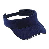 Otto Cap Superior Brushed Cotton Twill Sandwich Visor Sun Visors Navy/Navy/White