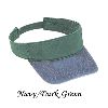 Otto Cap Washed Pigment Dyed Cotton Twill Two Tone Color Sun Visors 