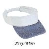Otto Cap Washed Pigment Dyed Cotton Twill Two Tone Color Sun Visors 