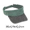 Otto Cap Washed Pigment Dyed Cotton Twill Two Tone Color Sun Visors 