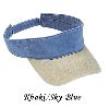 Otto Cap Washed Pigment Dyed Cotton Twill Two Tone Color Sun Visors 