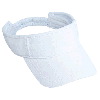 Otto Cap Superior Terry Cloth Sun Visors White