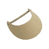 Otto Cap Foam Large Bill Sun Visors Khaki