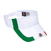 Otto Cap Mexico Flag Design Cotton Twill Sun Visors White