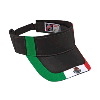 Otto Cap Mexico Flag Design Cotton Twill Sun Visors Black