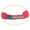Otto Cap United States Flag with Yellow Ribbon Visor Superior Brushed Cotton Twill Sun Visors 