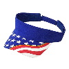 Otto Cap United States Flag with Yellow Ribbon Visor Superior Brushed Cotton Twill Sun Visors Royal
