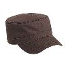 Otto Cap Superior Garment Washed Cotton Twill Military Style Caps Dark Brown