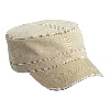 Otto Cap Superior Garment Washed Cotton Twill Distressed Visor Military Style Caps Khaki