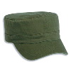 Otto Cap Washed Pigment Dyed Cotton Twill Military Style Caps Olive Green