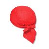 Otto Cap Cotton Poplin Biker Style Head Wraps Red