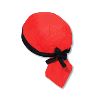 Otto Cap Cotton Poplin Biker Style Two Tone Color Head Wraps Red/Black