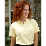 Ladies Short Sleeve Double Knit Pique Polo