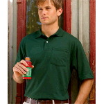 Adult Jersey Pocket Polo with SpotShield�