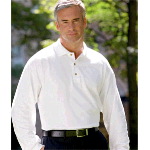Adult Ultra Cotton� Long-Sleeve Pique Polo