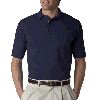 Anvil Adult Cotton Deluxe� Short-Sleeve Pique Polo Navy