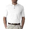 Anvil Adult Cotton Deluxe� Short-Sleeve Pique Polo White