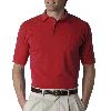 Anvil Adult Cotton Deluxe� Short-Sleeve Pique Polo Red