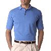 Anvil Adult Cotton Deluxe� Short-Sleeve Pique Polo Bimini Blue