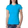 Anvil Ladies Semi-Sheer Crewneck Tee Caribbean Blue