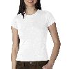 Anvil Ladies Semi-Sheer Crewneck Tee White