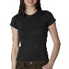 Anvil Ladies Semi-Sheer Crewneck Tee Black