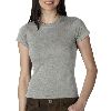Anvil Ladies Semi-Sheer Crewneck Tee Heather Grey