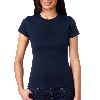 Anvil Ladies Semi-Sheer Crewneck Tee Navy
