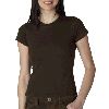 Anvil Ladies Semi-Sheer Crewneck Tee Chocolate