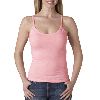 Anvil Ladies Semi-Sheer Spaghetti-Strap Tank Top Antique Pink
