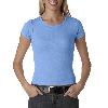 Anvil Ladies Short-Sleeve Scoop-Neck Tee Carolina Blue
