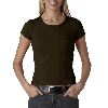 Anvil Ladies Short-Sleeve Scoop-Neck Tee Chocolate