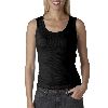 Anvil Ladies 2x1 Rib Tank Top Black