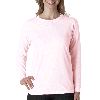 Anvil Ladies Heavyweight Long-Sleeve Tee Frost Pink