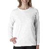 Anvil Ladies Heavyweight Long-Sleeve Tee White