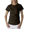 Anvil Ladies Heavyweight Crewneck Tee Chocolate