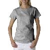 Anvil Ladies Heavyweight Crewneck Tee Heather Grey