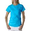 Anvil Ladies Heavyweight Crewneck Tee Caribbean Blue