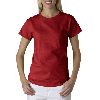Anvil Ladies Heavyweight Crewneck Tee Red