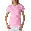 Anvil Ladies Heavyweight Crewneck Tee Charity Pink