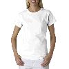 Anvil Ladies Heavyweight Crewneck Tee White