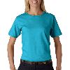 Anvil Ladies Classic Scoop-Neck Tee Caribbean Blue