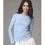 Ladies Long-Sleeve Crewneck T-Shirt